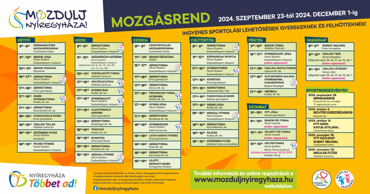 Move Nyíregyháza! - New Season, New Opportunities and Expanded Programmes