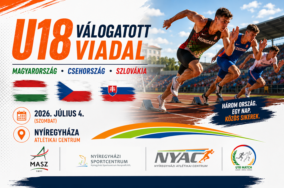 The best U18 athletes from three countries are coming to Nyíregyháza