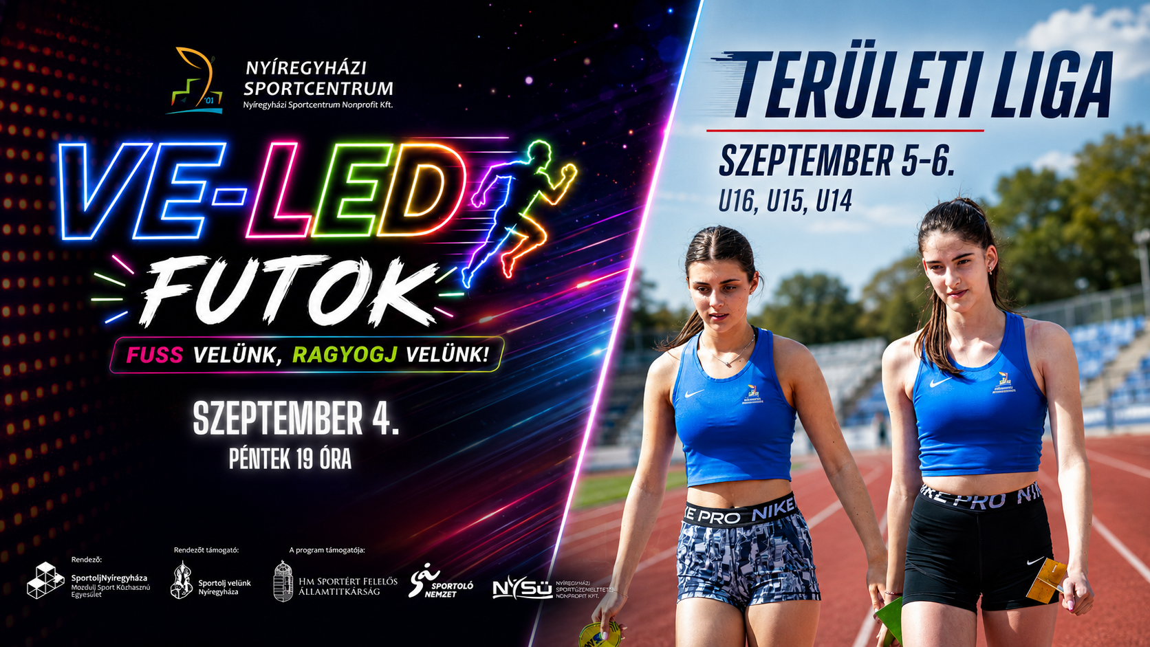 It’s set to be a busy weekend at the Athletics Centre: VE-LED RUN on Friday, followed by the Regional League from Saturday