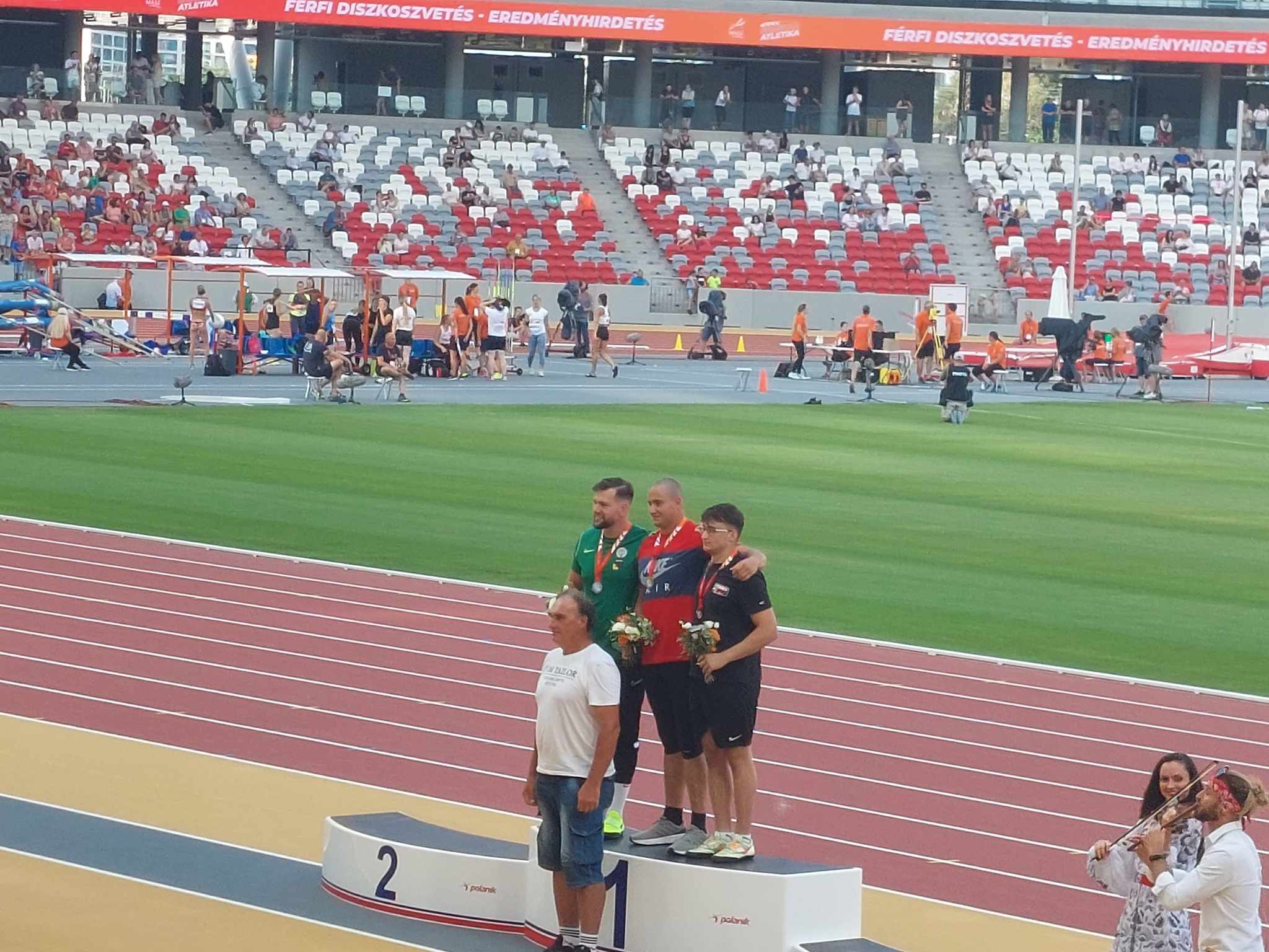 Two gold, one silver and one bronze on the opening day