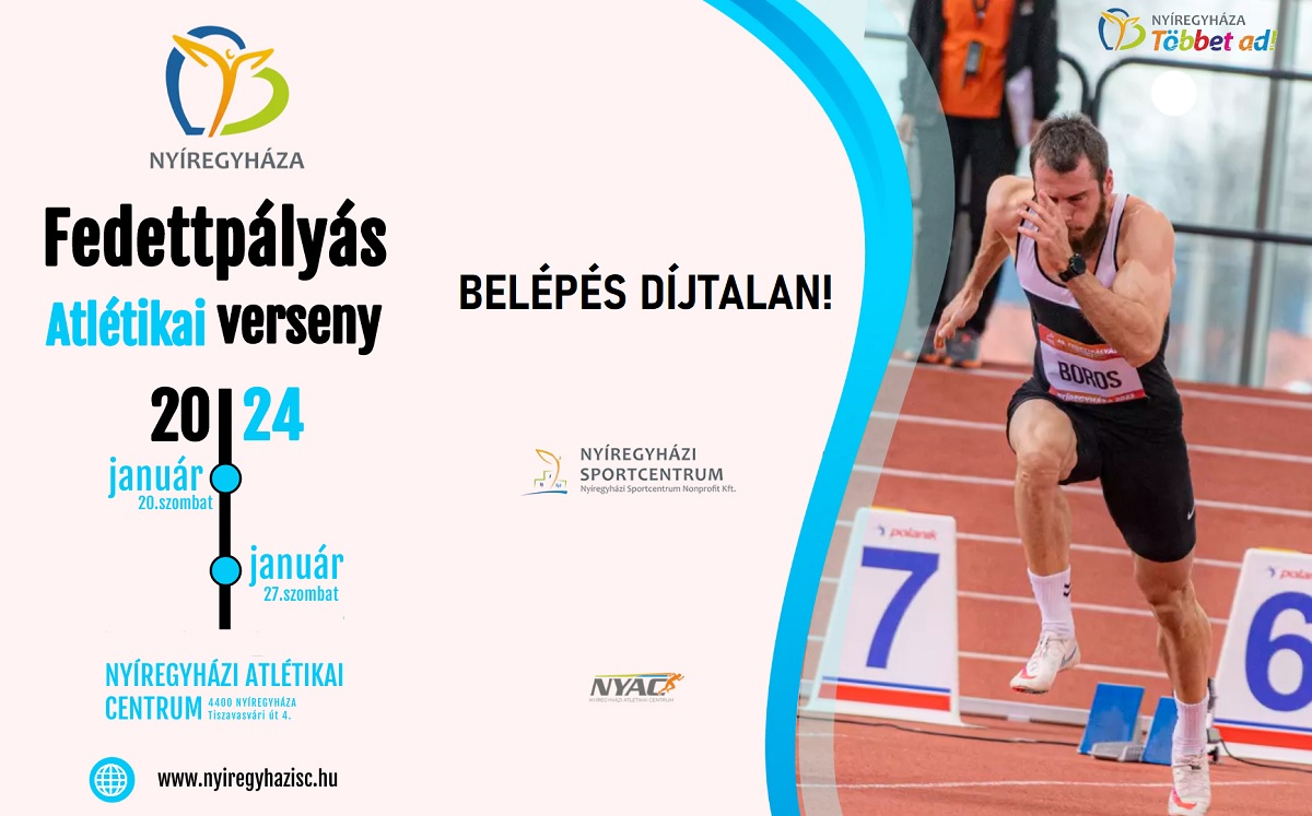 Only 5 days to go until the competition - Nyíregyháza Open Indoor Competition 2024.
